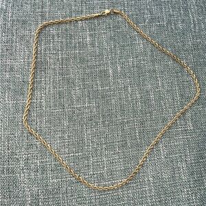 Classic Gold Rope Chain Necklace